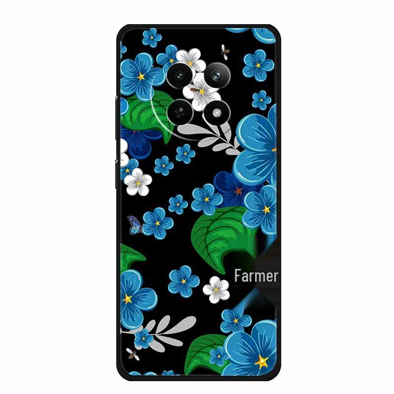Realme 12 5G Phone Case: Embossed Color Painting, Drop-proof with Concave-convex Texture - 1 Piece