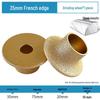 Stone Edge Grinding Wheel for French Edge Granite & Marble Tile - Trimming, Rounding, and Grooving with Angle Grinder