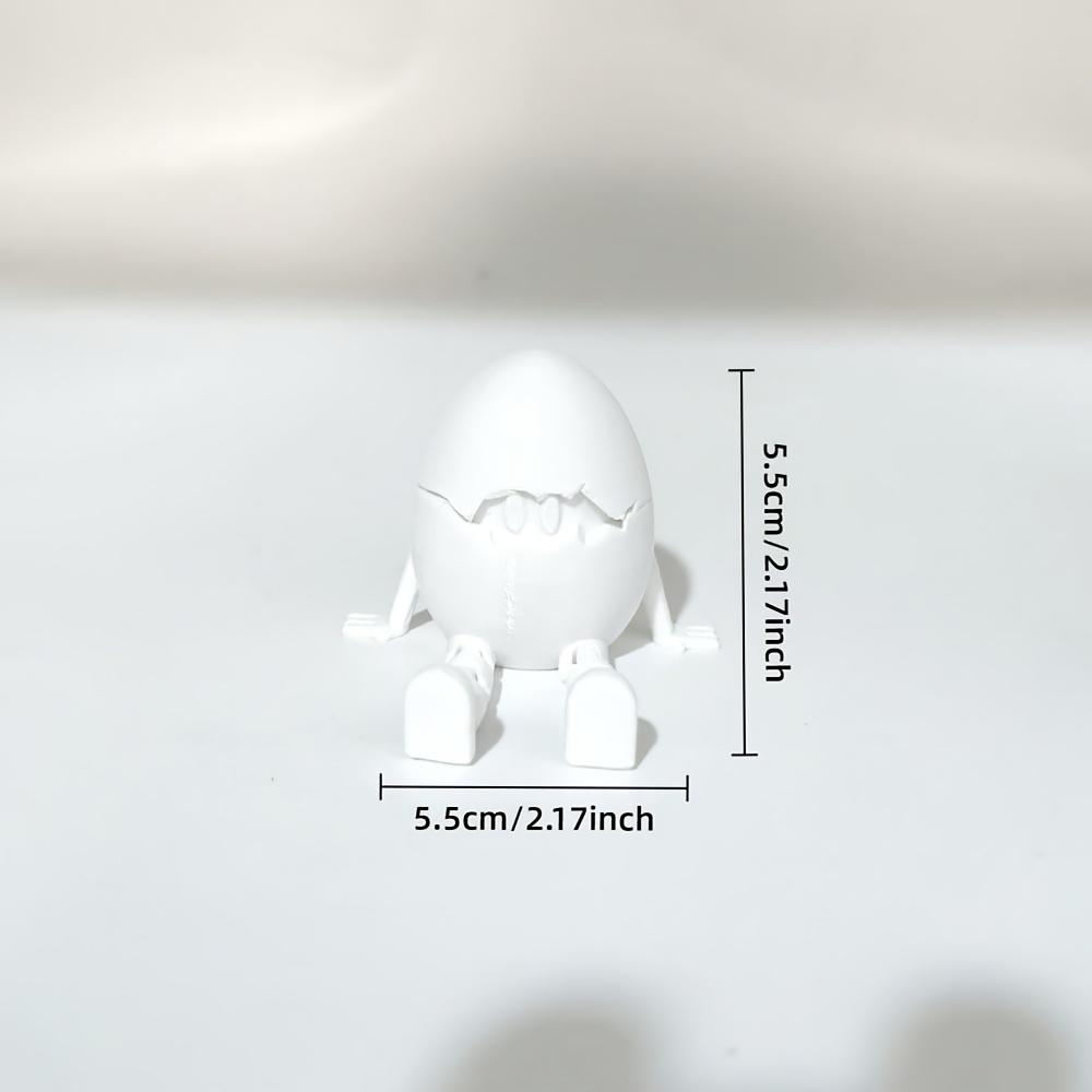 A Cracked Egg with Two Curious Eyes Exposed in The Crack, Suitable for Living Rooms, Offices, Holiday Gifts, Easter, Halloween
