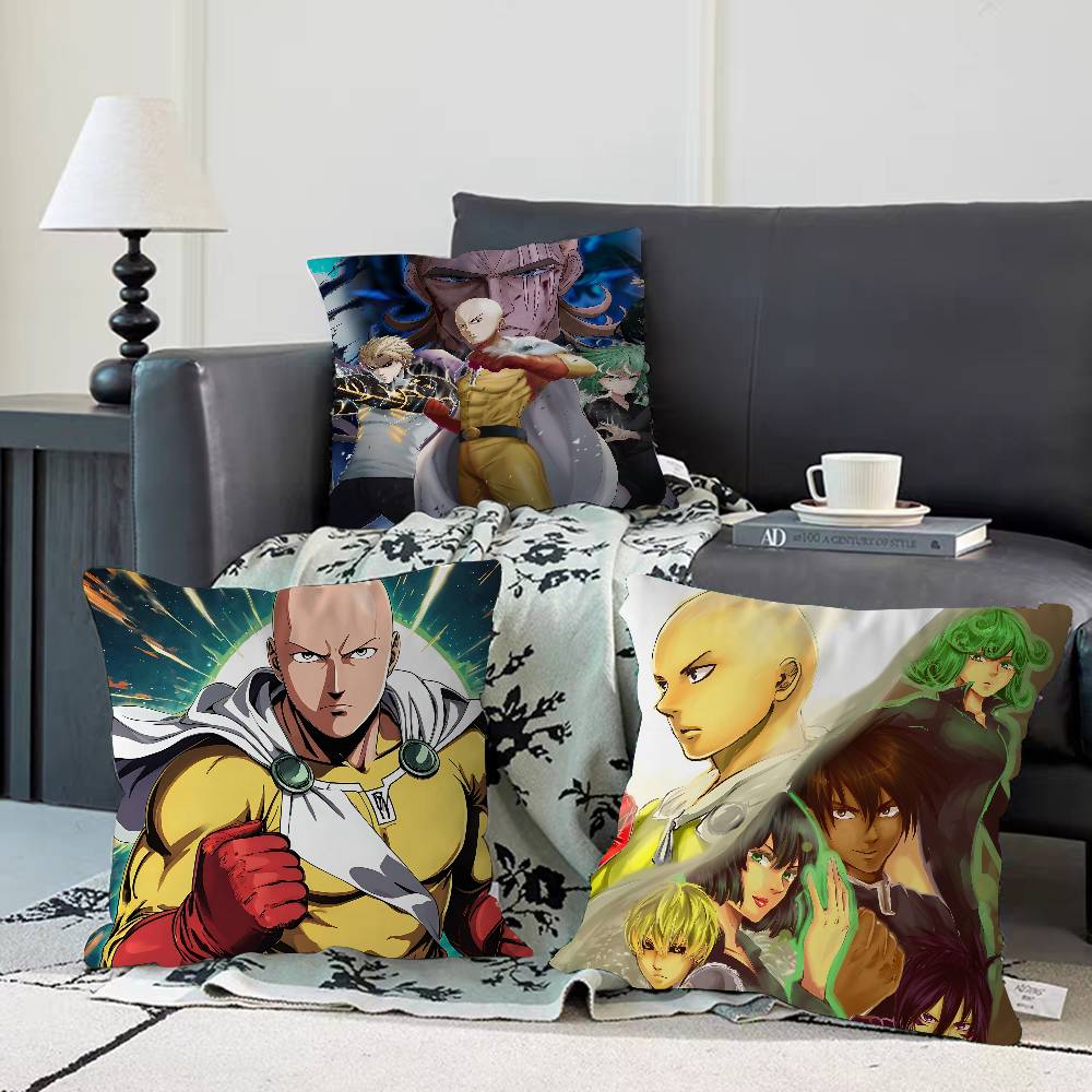Anime O-One-Punch-Man Kissenbezug Abnehmbar Waschbar Kissenbezug – Ganzjahresweichleinen