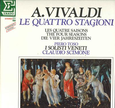 LP deska ANTONIO VIVALDI - I SOLISTI VENETI, - Čtvero ročních období NUM75054 Erato 1983 Francie Klasická Použitá