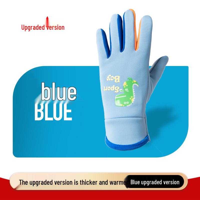 

Newcomer Discount: Fleece-lined Children s Cycling Gloves - Warm, Thick, Windproof & Waterproof for Autumn and Winter