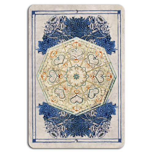

Floral Kaleidoscope Vintage Elegance Metal SignAluminum 20x30cm（7.8x11.8inch）