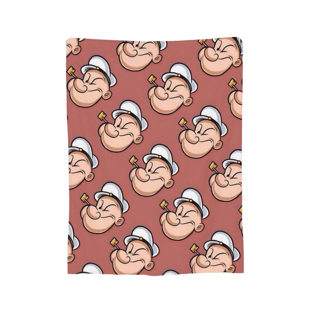 Popeye Blanket Fleece Relax Super Soft Throw Blankets for Home Quilt