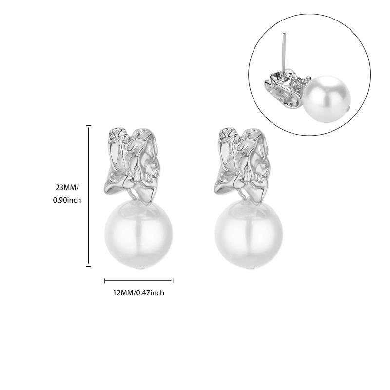 Zircon Cross Design Earrings Women's Color Retention Versatile Personality Temperament Earrings New Products