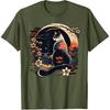 Kawaii Cat Anime Japanese Retro Men Funny Cat T-Shirt