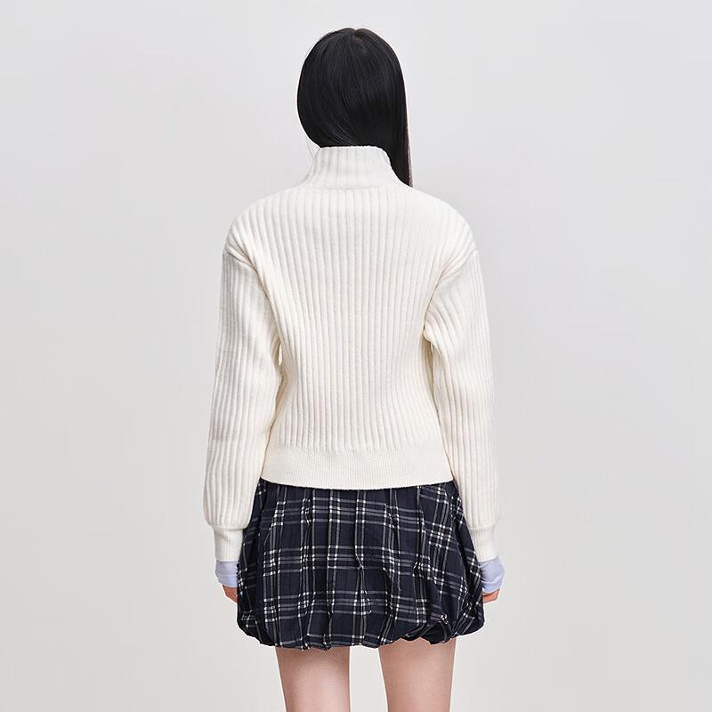 Ledin Women's Plush Half-Turtleneck Pullover Sweater