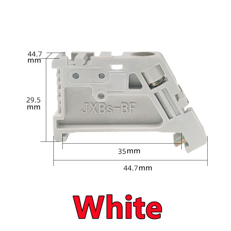 3 Colors EW-35 Gray End Stoper DIN Rail End Screw Clamp Terminal Fixed Block Universal Terminal Blocks Ending Gray Brown White
