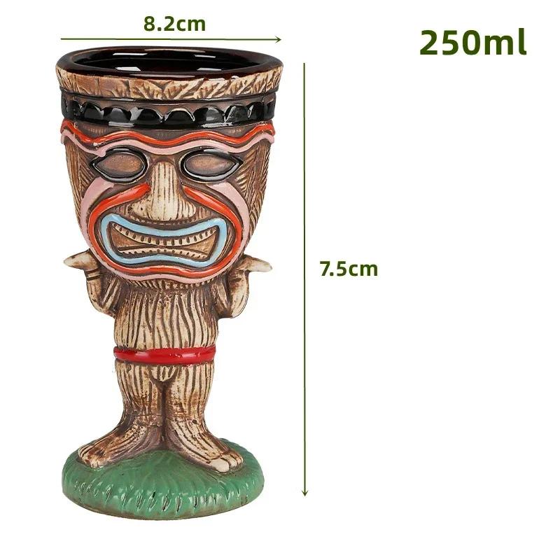 60 Types Ceramic Hawaii Tiki Mugs Creative Cocktail Glasses Beer Glass Martini Glasses Wine Glass Funny Cup Gift for Men