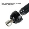 M12x1.0/1.5/1.75 Bicycle Thru Axle Aluminum Alloy with Wrench Thru Axle Adapter Black Trainer Thru Axle Skewer