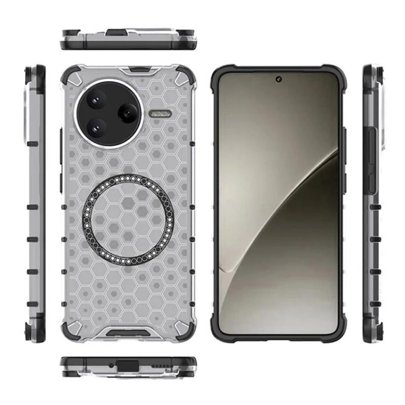 For Xiaomi Redmi K80 5G/Xiaomi Poco F7 Pro 5G Case Compatible with MagSafe WANLONFENG FC Series TPU+PC Phone Cover with Tempered Glass