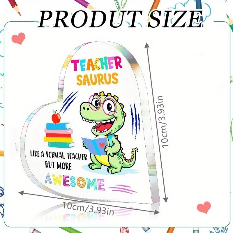 Christmas Teacher Keepsake - Paperweight Gift for Classroom & Office