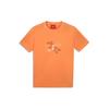Li Ning T Shirts Unisex Dark Apricot Crew Neck Moderate Straight Fit AHSQ813-3