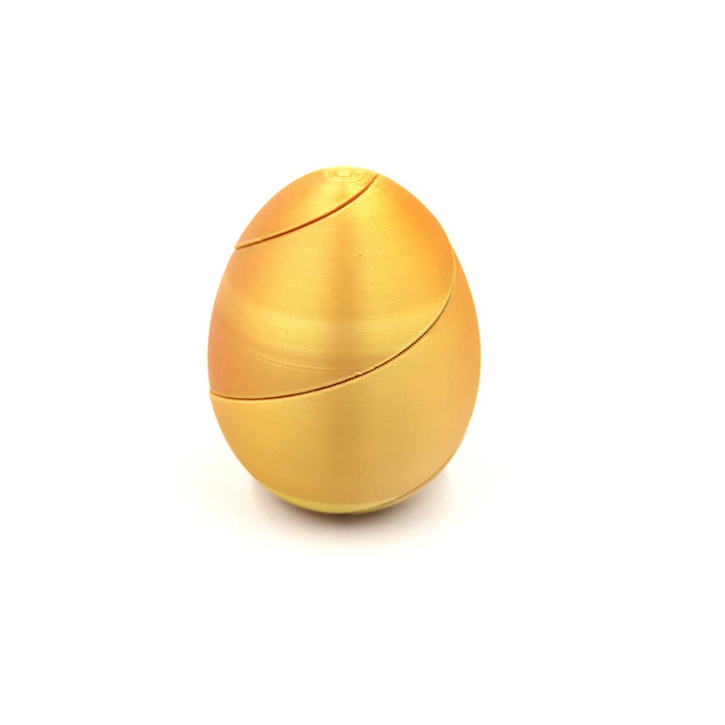 1pc 3D Printed Spiral Egg Fidget Toy Impossible Passthrough Sculpture 3D Printed Eggs Easter Basket Stuffer Filler Party Favors