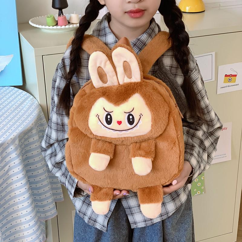 Children's Cartoon Plush Toy Shoulder Bag Backpack