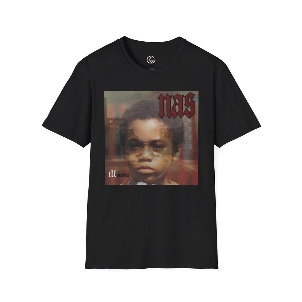 Illmatic Album Cover T-Shirt 90 s Hip Hop T-Shirt Vintage Rap Tee Nasir Jones Unisex T-Shirt S