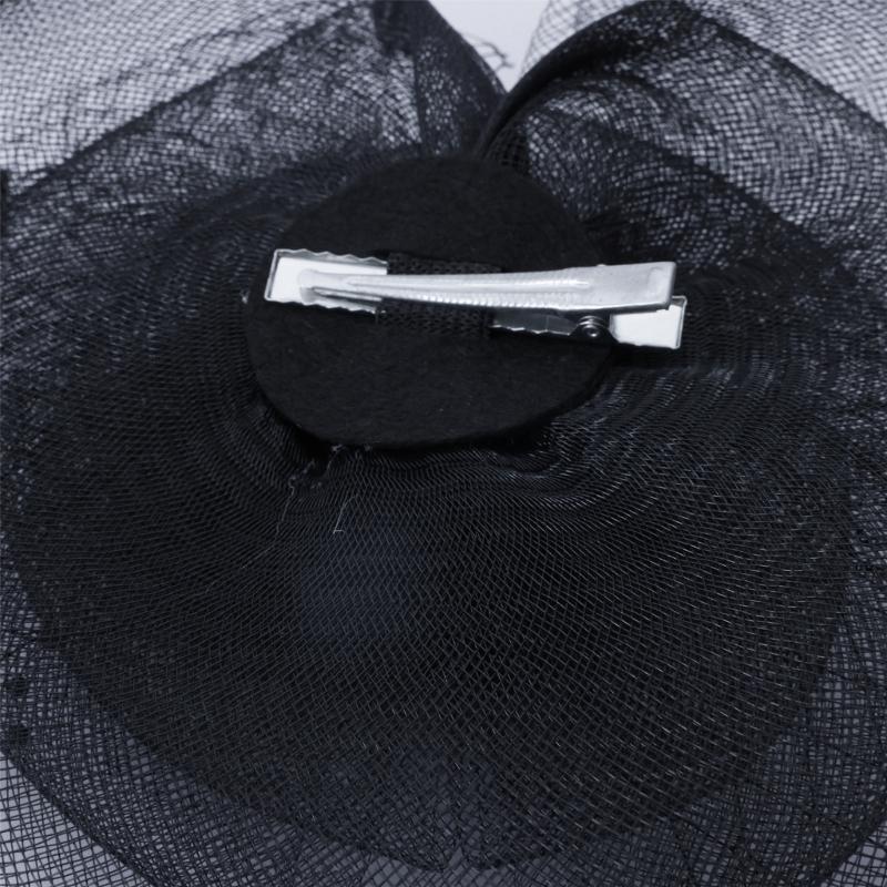 Fashionable Mesh Veil Headpiece Comfortable Hair Accessory Hat Clip Headwear for Themed Parties Weddings Daily Wear