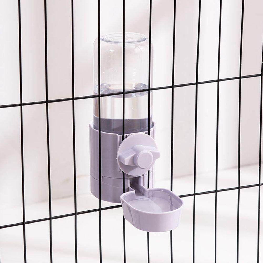 

Durable Plastic Dispenser Cage Hanging Water Bottle Pet Bowls Food Container Drinker Feeder Pet purple-Drinker