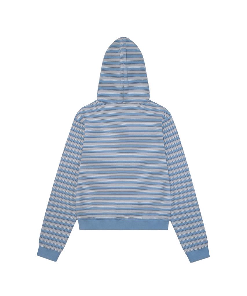 The Coldest Moment Tcm Stripe Standard Hooded Zip-Up (Blue)