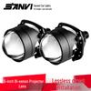 SANVI 2.5" Non-Destructive 40W Bi-LED Projector Headlights, 6000K Super Bright LED.