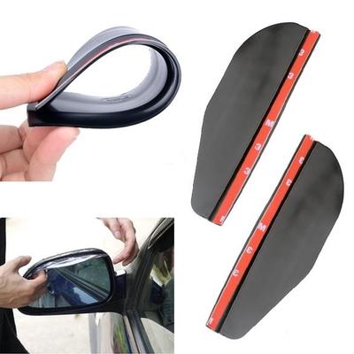 2 Car Rear View Side Mirror Rainwater Shower Blocker Cover Sun Visor Shade  D_L
