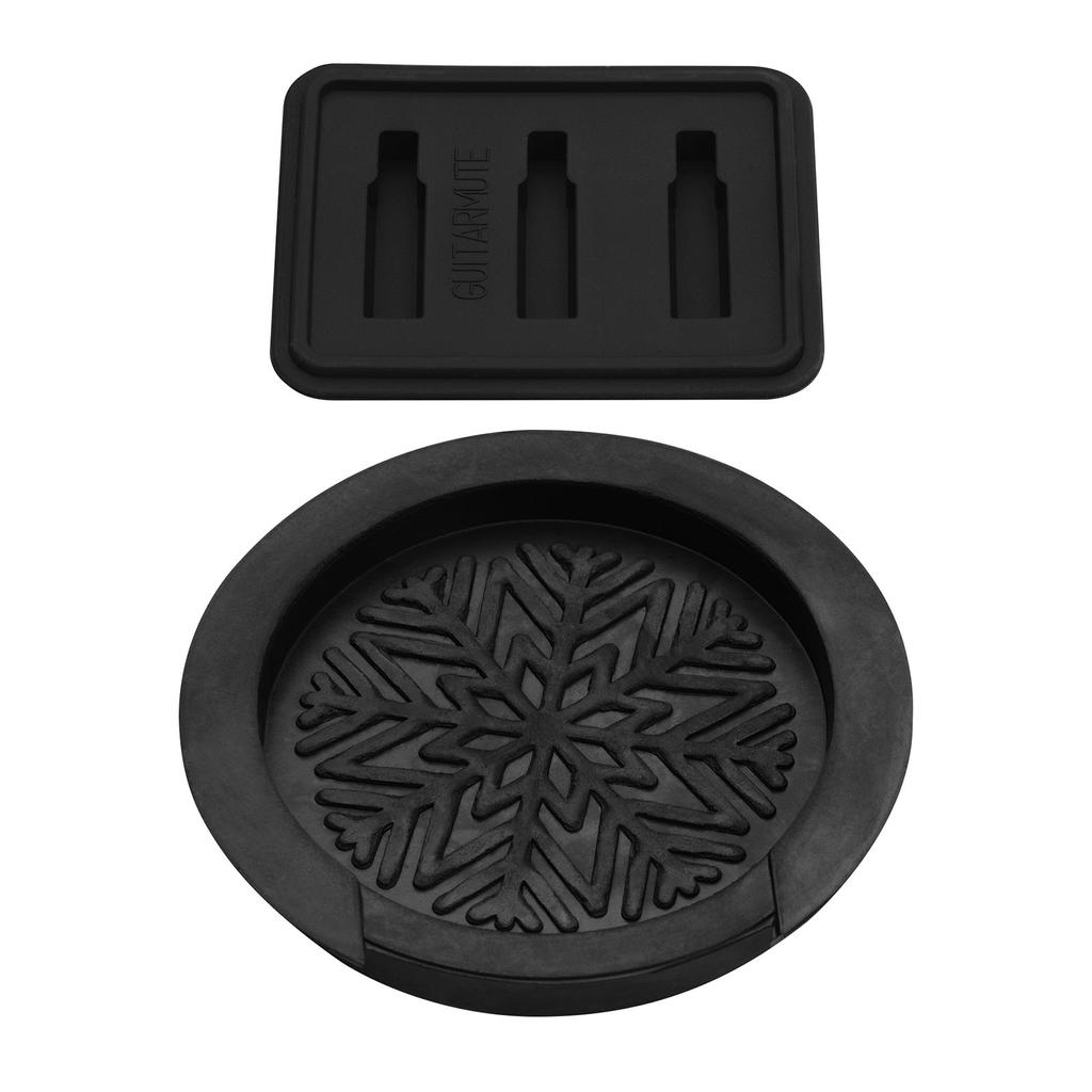 Gitarre Schallloch Abdeckung Stumm Schalldämpfer Set 11cm Schallloch Gitarre Muter Instrument Zubehör für