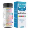 16 in 1 Trinkwassertest-Kits 100 Streifen Heim-Wasserqualitätstest Leitungswasser Einfaches Testen auf Härte pH-Wert
