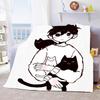 Omori gra rzut koc Omori kot kreskówka przyjaciele śmieszne flanelowe koce sypialnia sofa do salonu pokrywa narzuta koc Omori