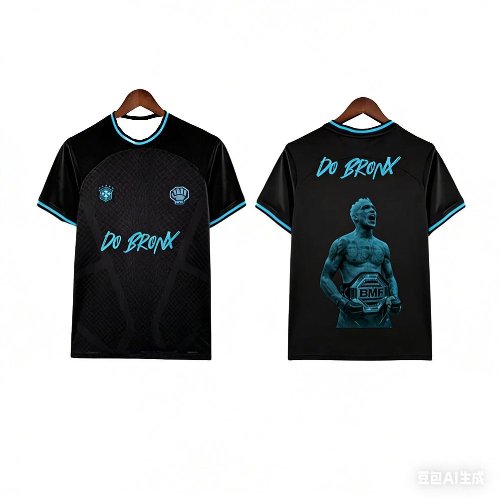 Hengyuan03 Do Bronx Charles Oliveira Zomer Heren BMF Sportshirt Oversized Ademend Sneldrogend MMA Training Fitness Boksen T-shirt L