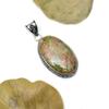 Unakite Gemstone Pendant : 925 Sterling Silver Handmade Jewelry Pendant