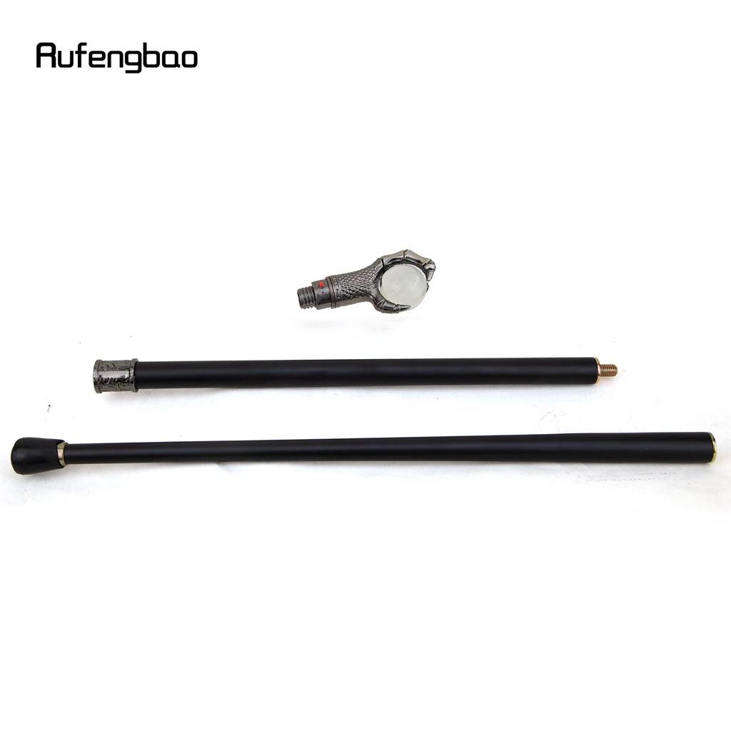 Drachenklaue Griff Glas Transparent Ball Gehstock Mode Dekorativer Gehstock Gentleman Elegant Cosplay Gehstock Crosier 93 cm