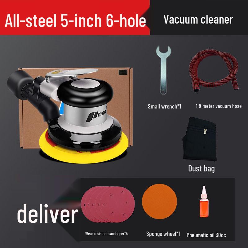 Handheld Air Grinder: Pneumatic Sandpaper Machine for Dry Grinding, Car Waxing & Polishing