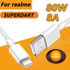 For OPPO 80W SUPERVOOC 2.0 Fast Charger Cable USB Type C 8A For Reno8 Reno9 Reno10 Pro+ K10 Find X5 X6 Pro