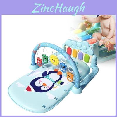 Newborn Baby Musical Piano Gym Mat With Lights And Removable Hanging Toys