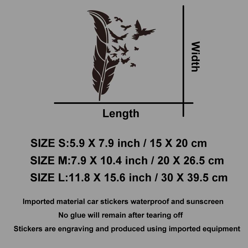 Vivid Feathers Transform Into an Eagle Creative&funny Stickers for Cartoon Fans&lover,high Quality for Car Trucks Motorcycles