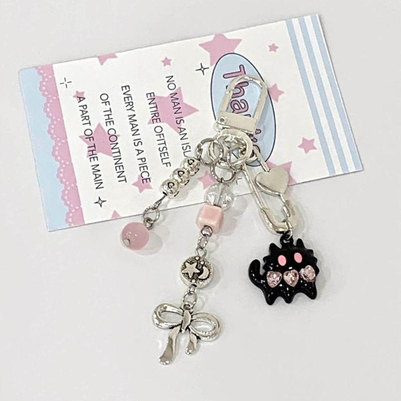 Cute Keychain Lanyard String Butterfly Bowknot Phone Chain Lanyard Y2K Bowknot