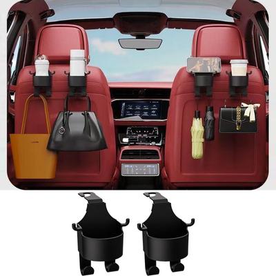 1/2Pcs Universal Car Bracket Seat Coat Hanger Storage Organizer Multifunction Drink Holders Shelves Phone Holder Car Accessories