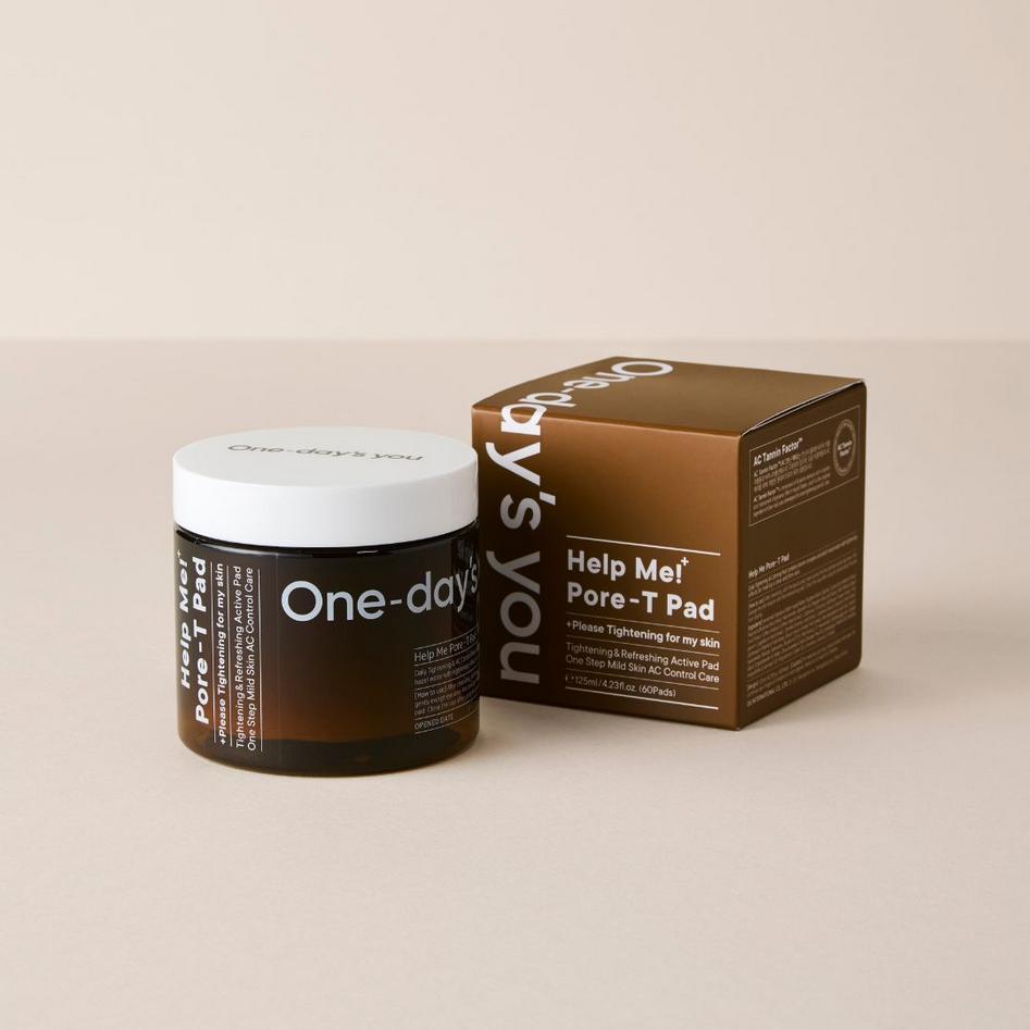 One-Day's You Help Me PORE-T Pad 125ml (60pads)/ Pore tightening, Moisturizing, Korean Cosmetics, Kbeauty