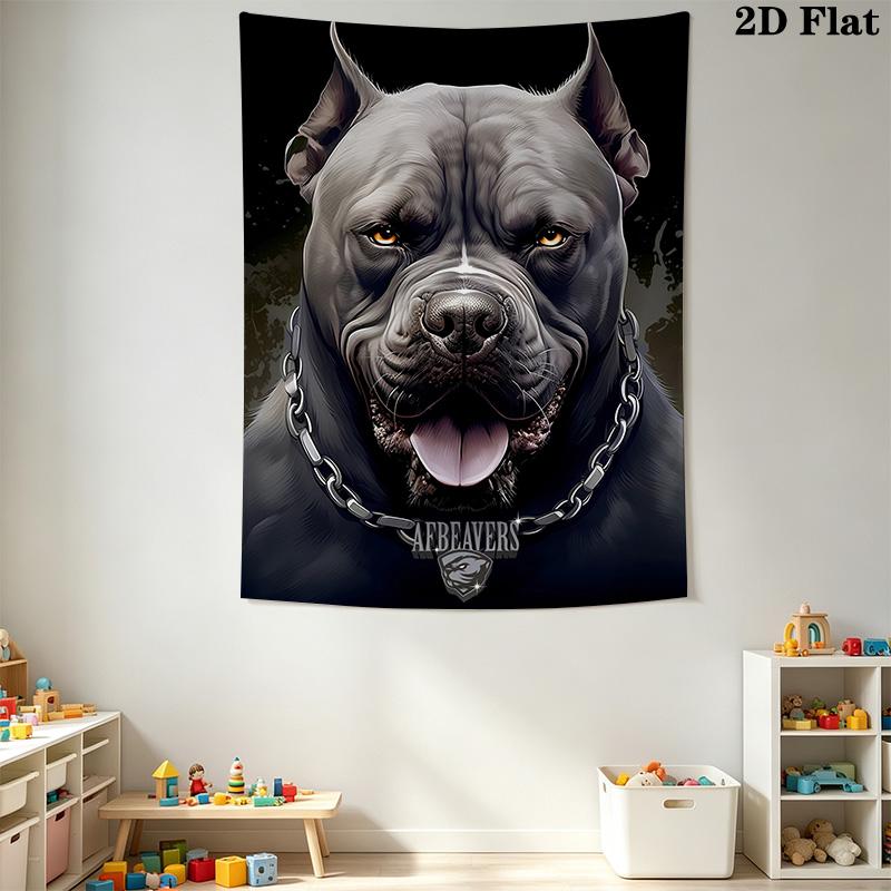 Fierce guard dog Pattern Home Decor Tapestry, Wall Hanging, Decorative RV Wall Cloth.MGT0918459
