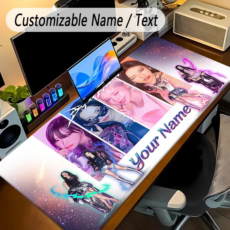 Large Mouse Padaespa Custom Name Text Personalized Desk Mat Non Slip Gaming Pad