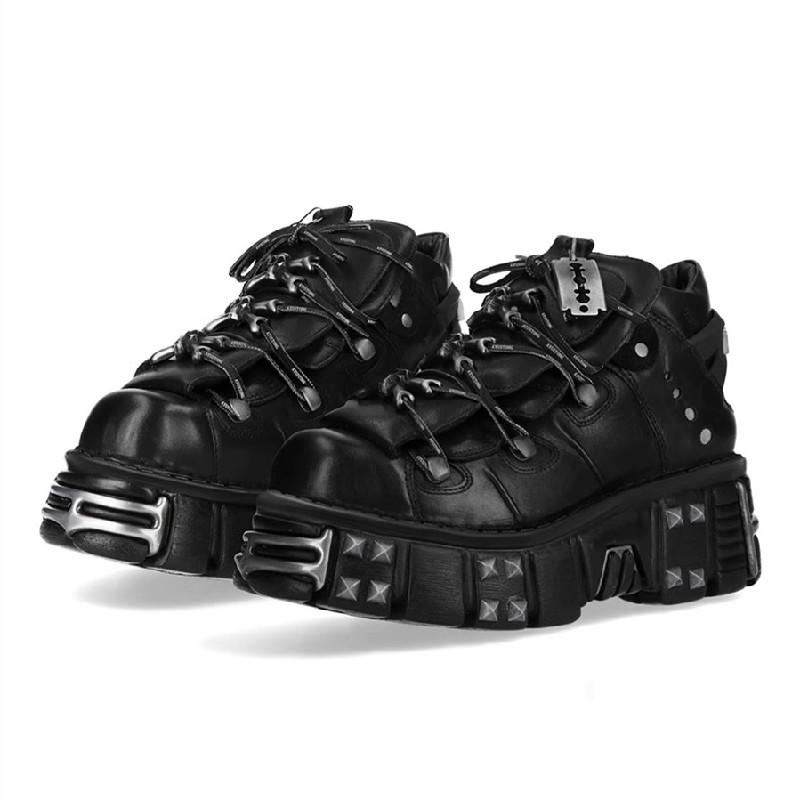 

Мода Модный Дизайн Бренда Качество Женские Панк Готические Туфли Удобный Высокий Каблук Металлическая Отделка Заклепки Красивые Мотоциклетные Ботинки 44 чёрный