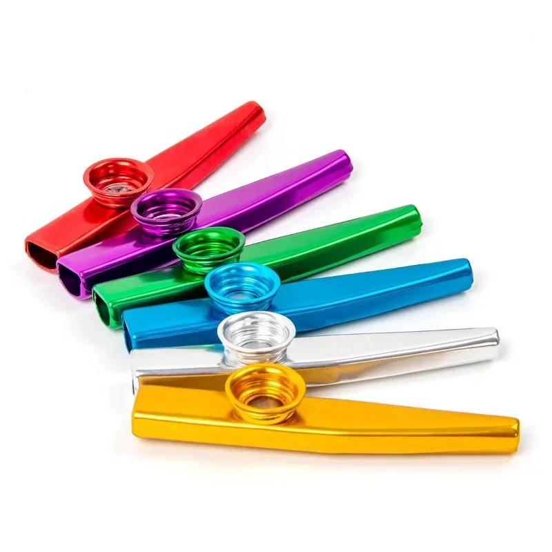Metal Kazoos Lightweight Kazoo Flute Lightweight Harmonica Mouth Flute For Guitar Instrument Ukulele Lovers Instrument Musical