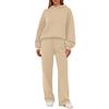 Two Piece Sets For Women Casual Loose Long Sleeve Shirts And High Waisted Drawstring Shorts Tracksuit Fall Outfits