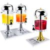 Stainless Steel Transparent Beverage Dispenser for Milk Tea & Fruit Juice