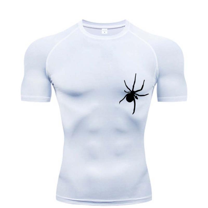 

Summer Short Sleeve T-Shirt Running Shirt Men s Compression Sportswear Breathable Bodybuilding Top Workout Fitness Clothing S