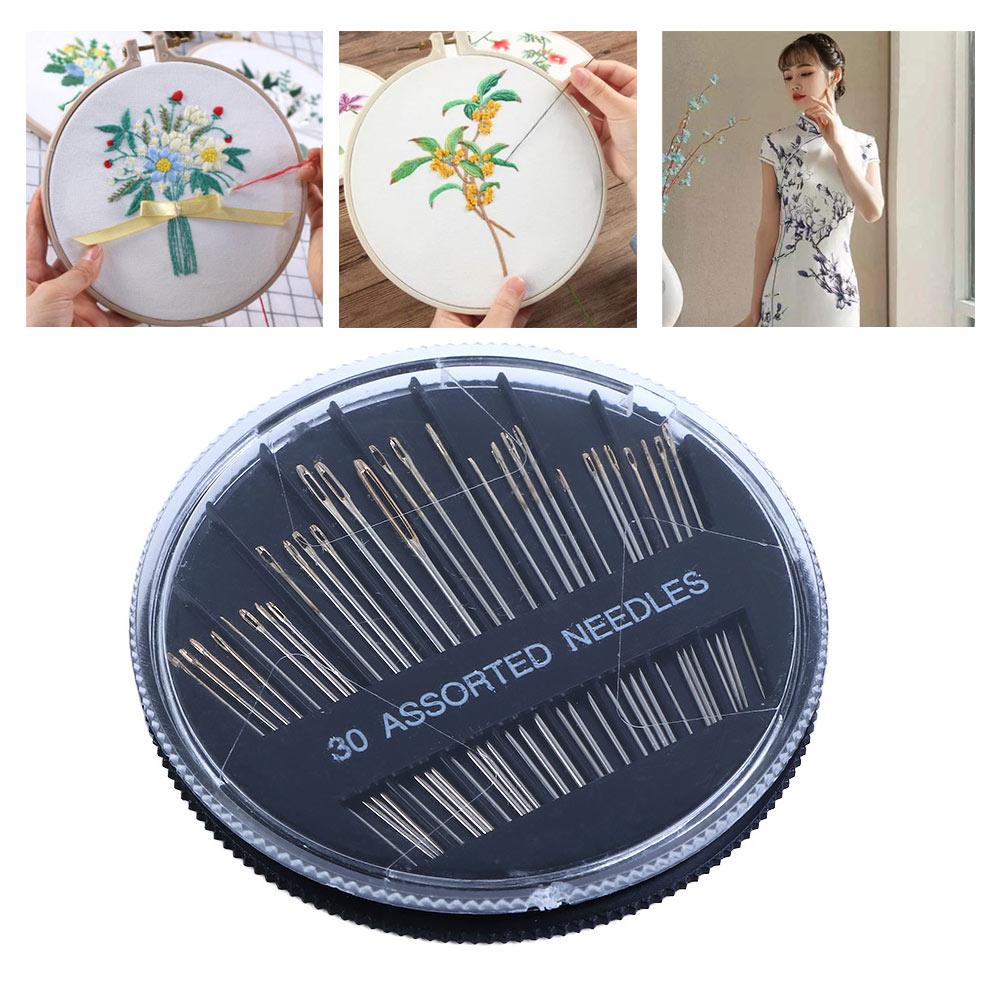 

30pcs/Set Quilting Hand Sewing Embroidery Tools Mending Craft Sewing Accessories Assorted Needles 30pcs/Set
