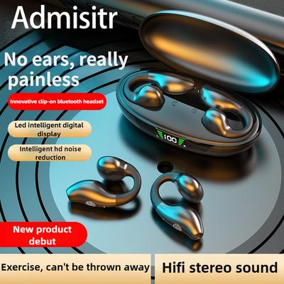 Wireless Bluetooth Headset Standby Life Clip In-ear Running Noise Reduction