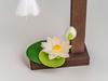 Obon Decorations: Chirimen Hanging Obon Lantern and Lotus Ornament (57-109) - Chirimen, Spirit Shelf, Obon Lantern, First Obon, New Obon, Made in