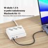 Usams Listwa Zasilająca 65W Super Sifast Charging Usb Extension Socket Eu Biały/White Cc160Tc01 (Us-Cc160)