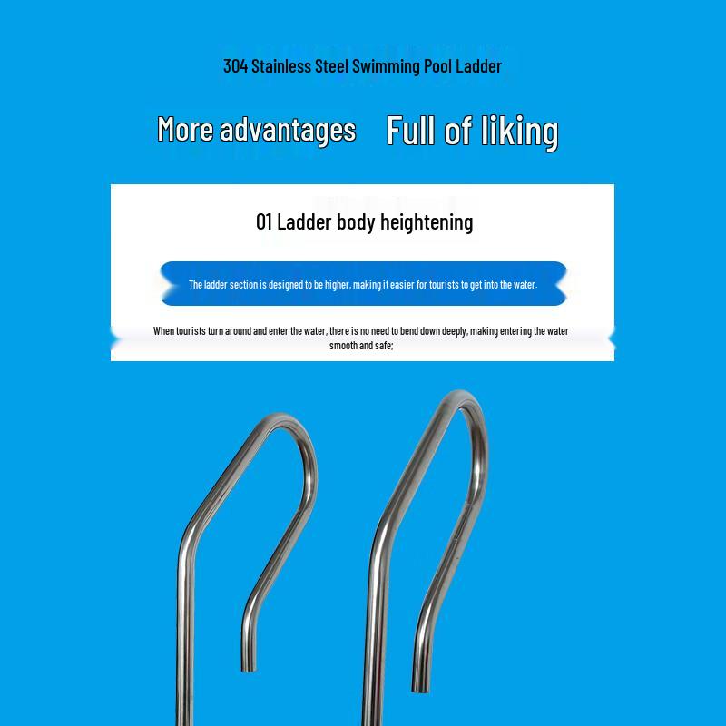 Two-Step Embedded Swimming Pool Ladder